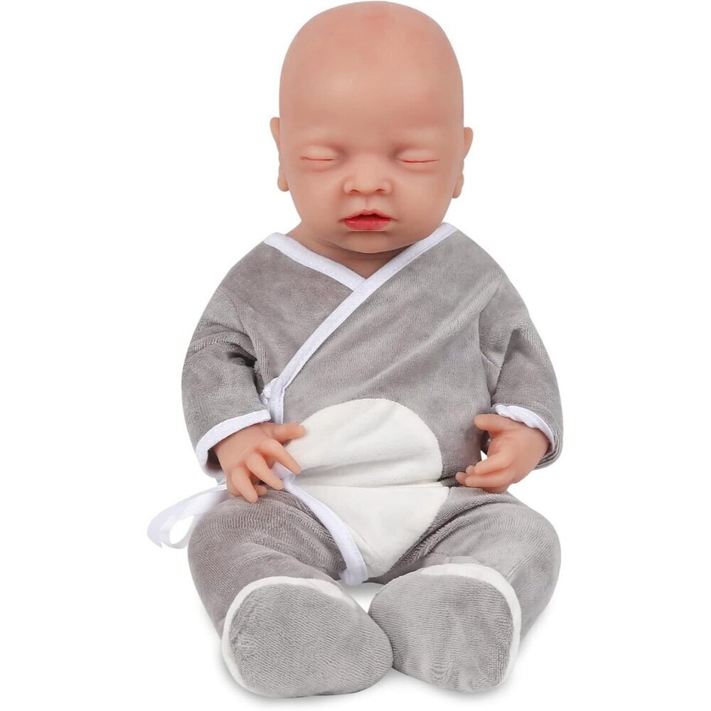 ❤️ 18 inch Baby Boy Doll  Full Body Silicone  Sleeping  Baby